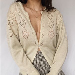 Vintage Off White Cardigan
